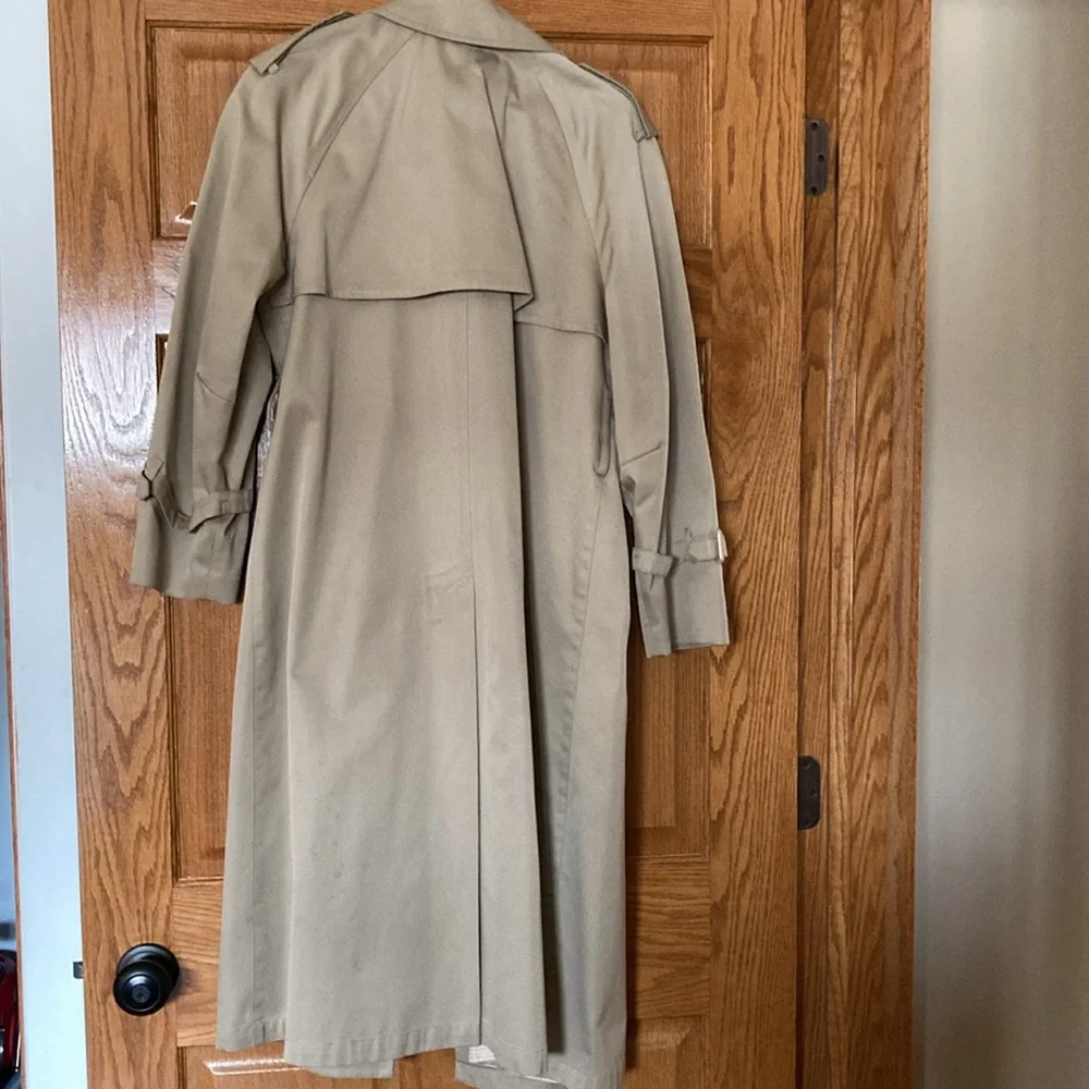 London Fog trench coat.